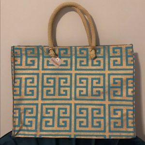 💕SOLD💕 NWT The Royal Standard Tote Gold/Turq